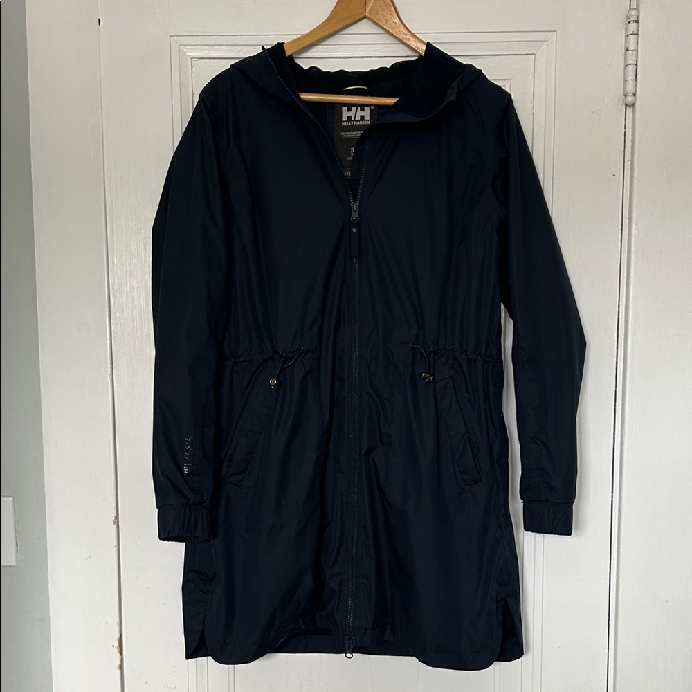 Helly Hansen Women's Navy Long Rain Jacket